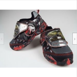 Jurassic World Kids Light Up Shoes Boy Size 8